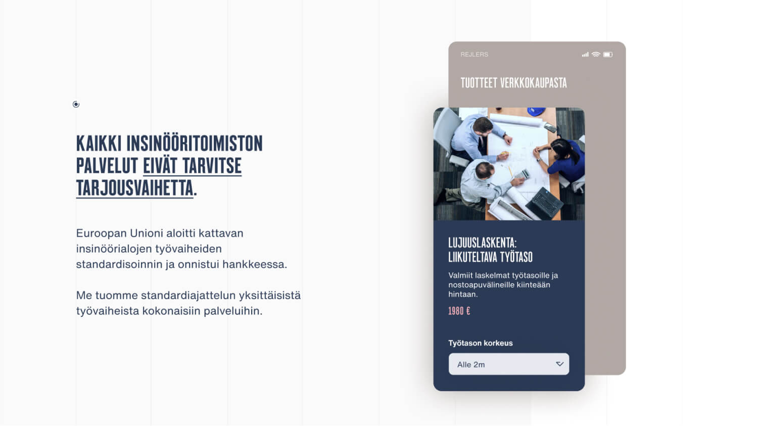 Palvelukonseptin selitys verkkokaupassa.